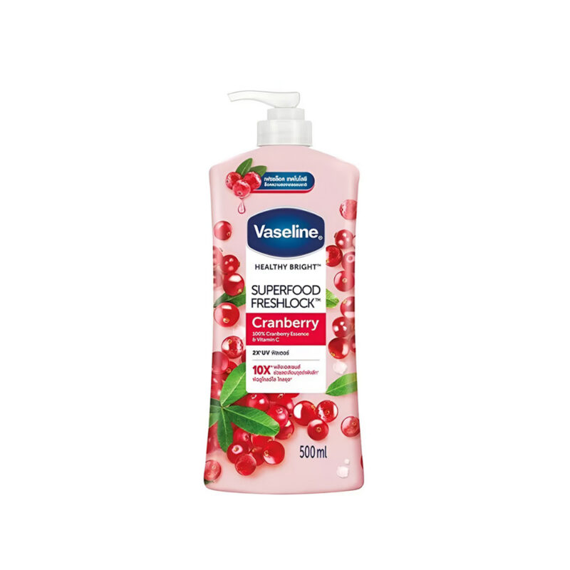 Vaseline Super Food Freshlock Cranberry Lotion 500ml - Image 2