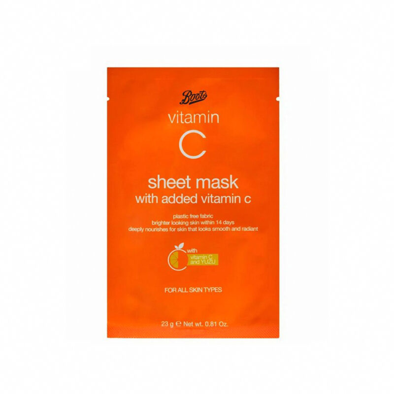 Boots Vitamin C Sheet Mask With Added Vitamin C 23g