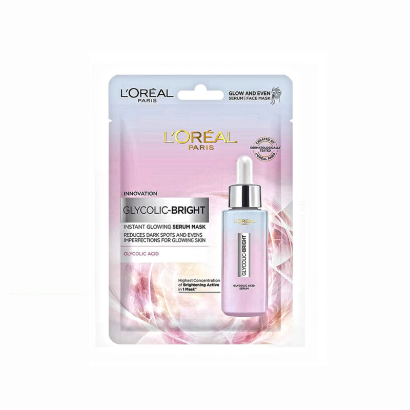 Loreal Glycolic BrightInstant Glowing Serum Mask